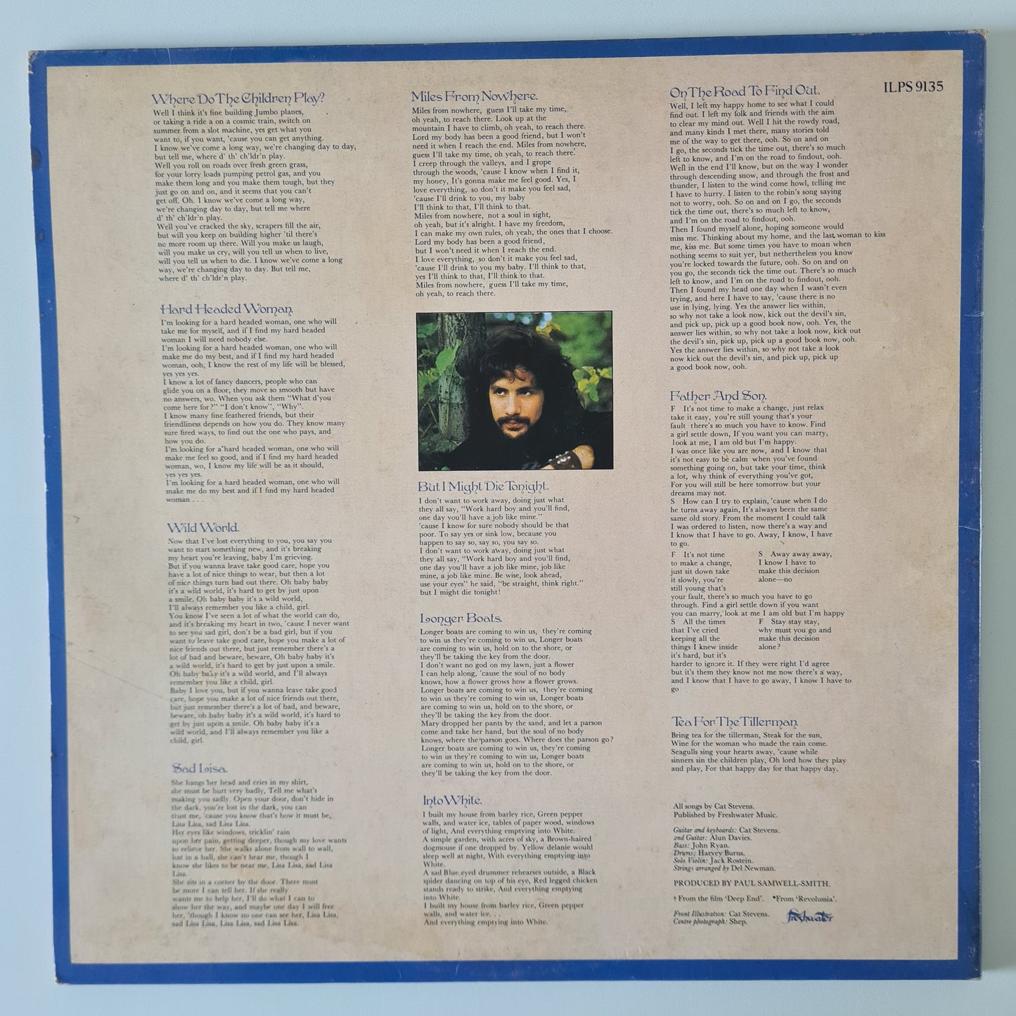 Cat Stevens – Tea For The Tillerman - 1970 (70's UK Gatefold reissue) - Vinyl Record LP