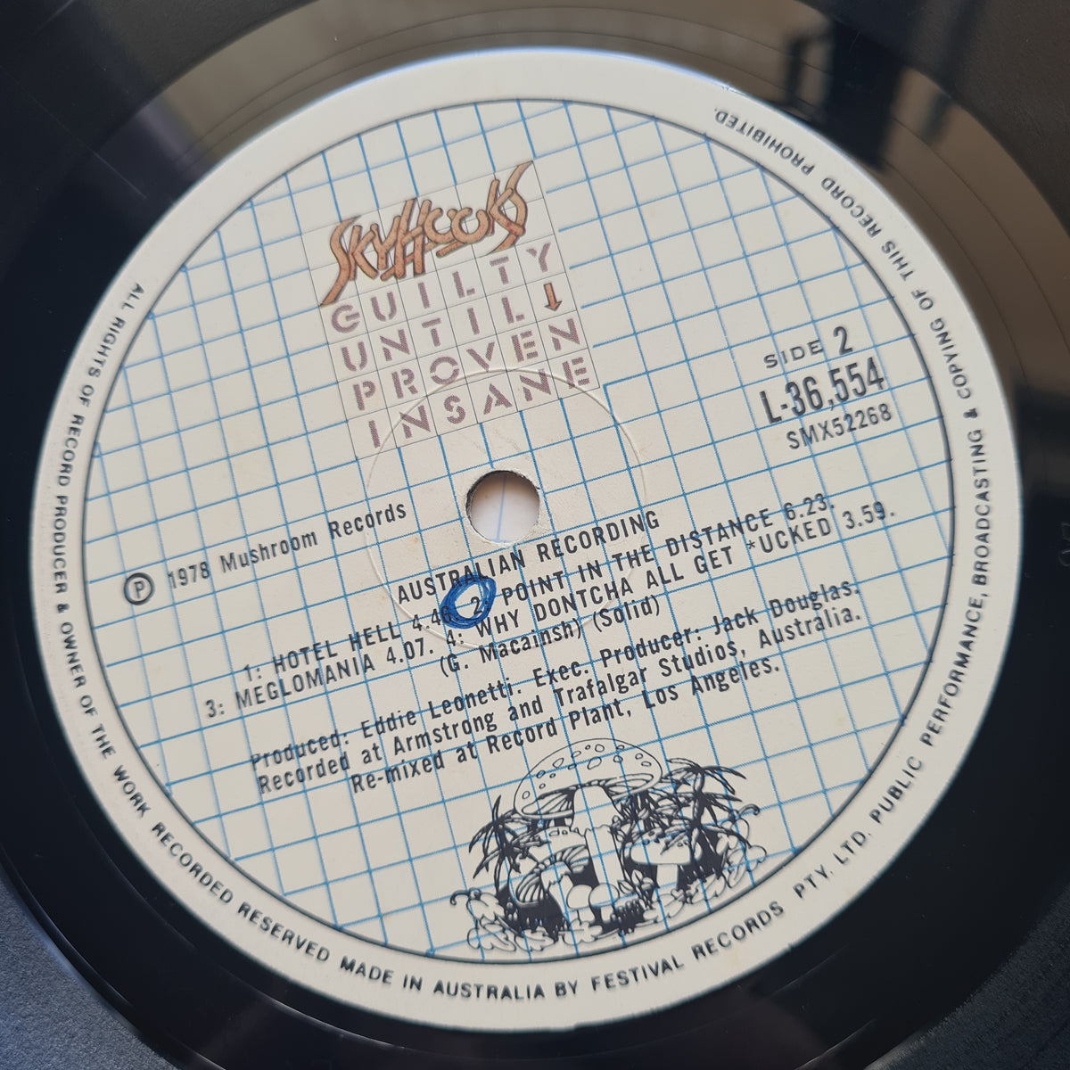 Skyhooks – Guilty Until Proven Insane - 1978 - Vinyl Record LP
