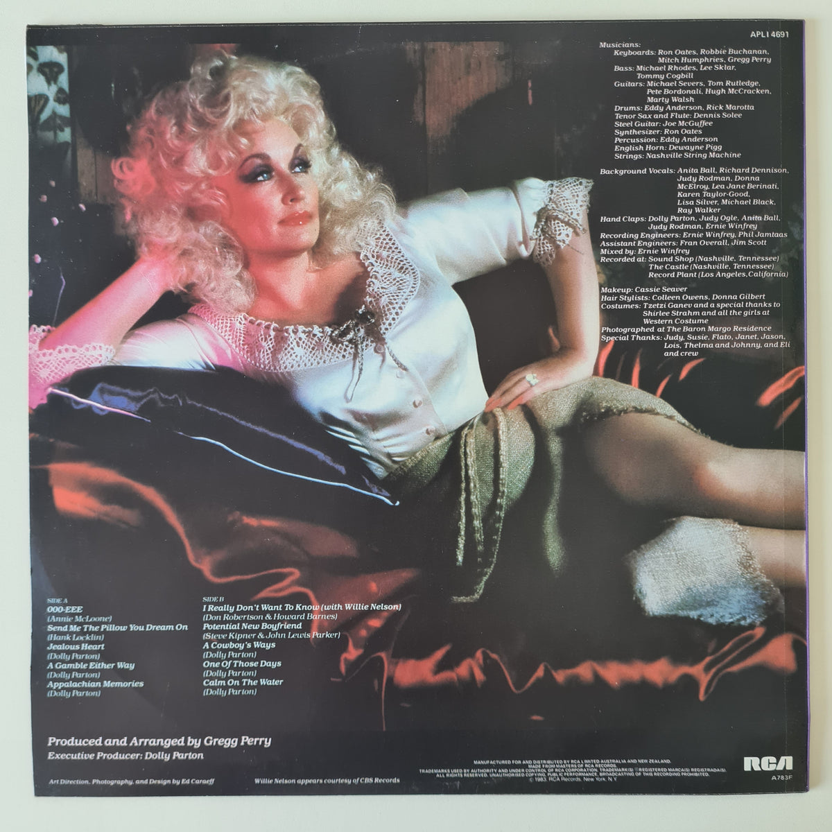 Dolly Parton - Burlap & Satin - 1983 - Vinyl Record LP