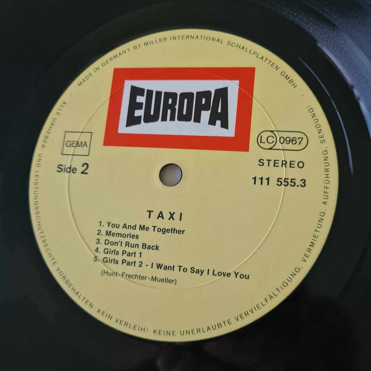 Taxi – Taxi - 1977 (German Pressing) - Vinyl Record LP