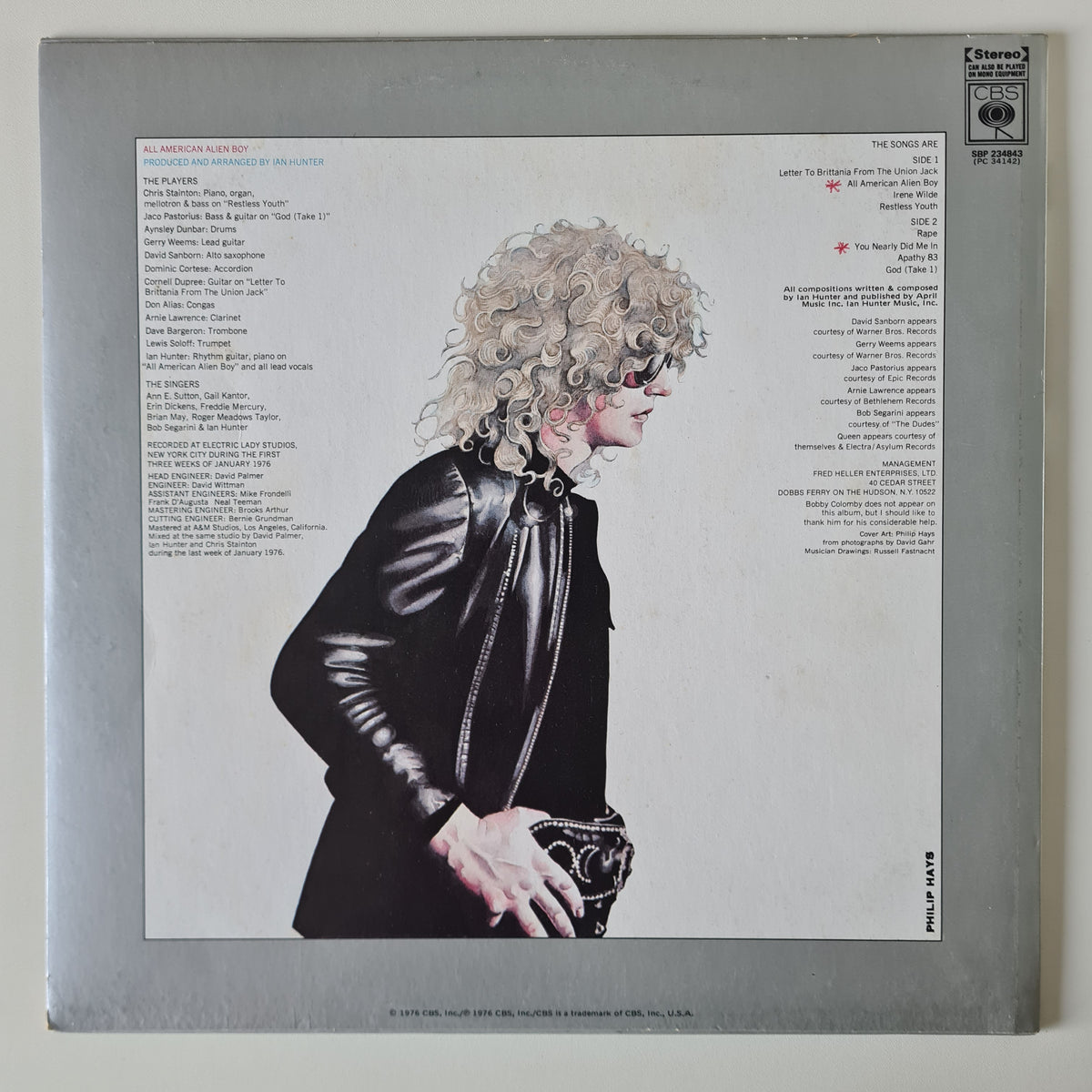 Ian Hunter – All American Alien Boy - 1976 - Vinyl Record LP (near mint)