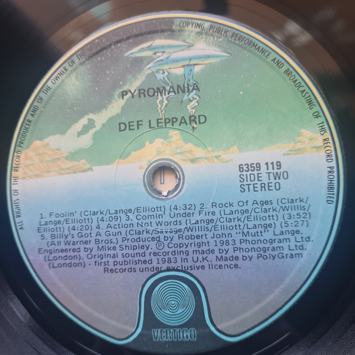 Def Leppard – Pyromania - 1983 (First Australian Pressing) - Vinyl Record LP