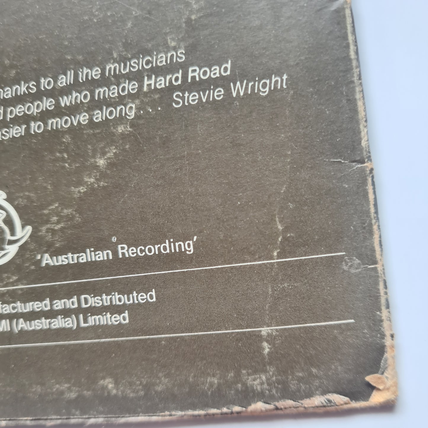 Stevie Wright – Hard Road (RARE 1st Australian Pressing) - 1974 - Vinyl Record LP