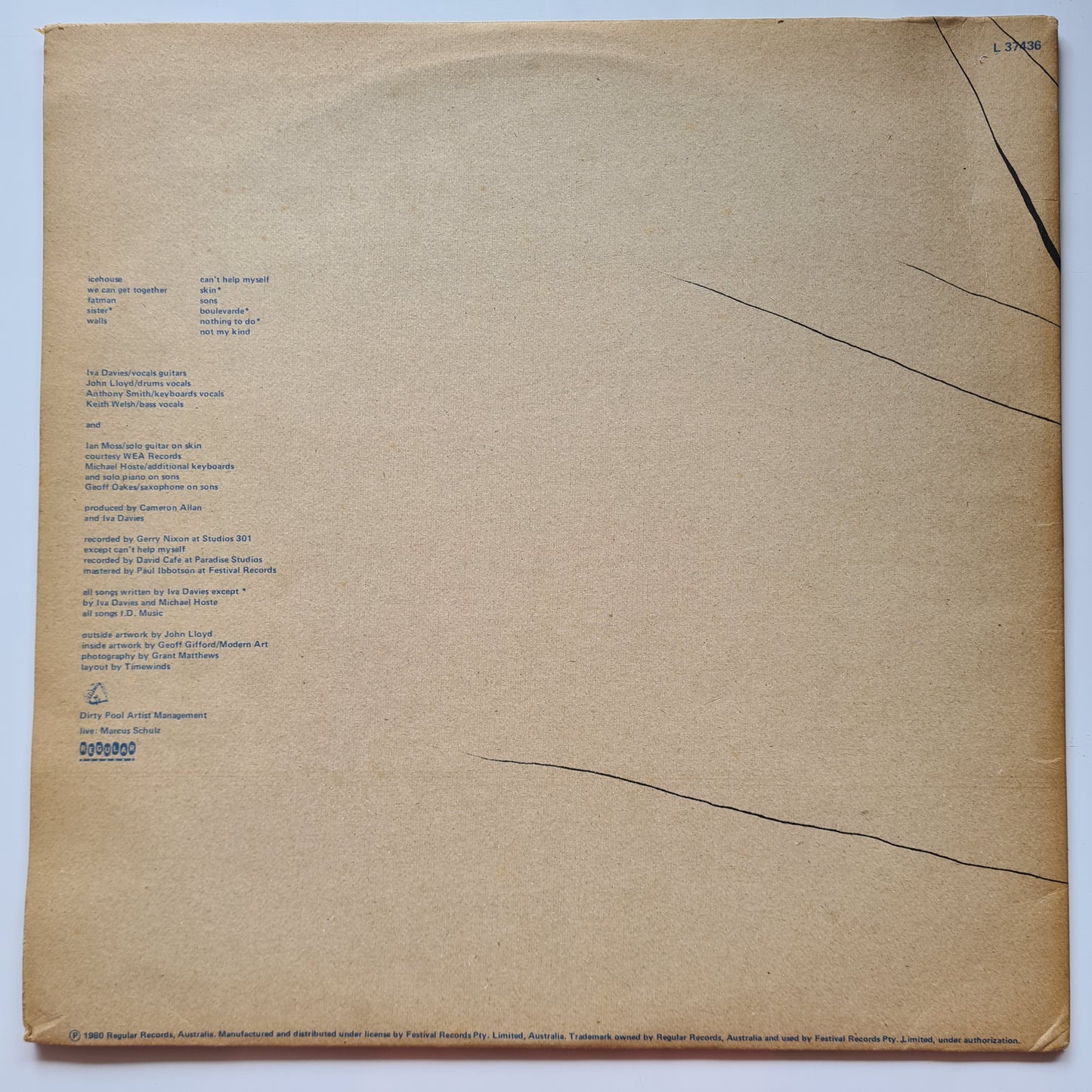 Flowers (Icehouse) – Icehouse - 1980 (Gatefold) - Vinyl Record LP