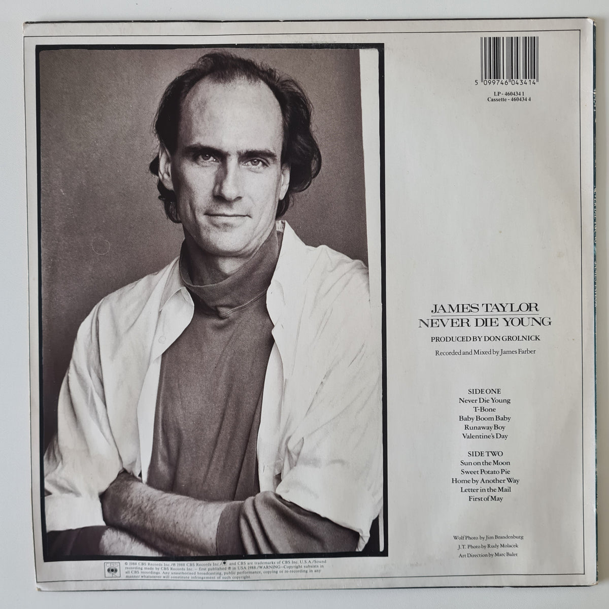James Taylor – Never Die Young - 1988 - Vinyl Record LP
