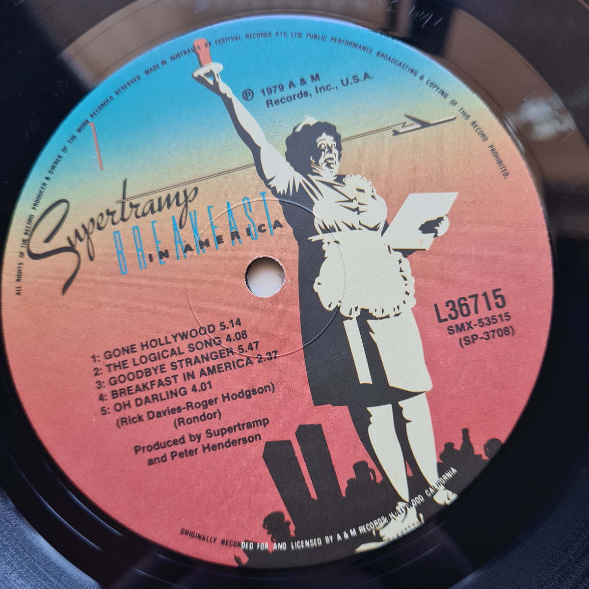 Supertramp – Breakfast In America - 1979 - Vinyl Record LP