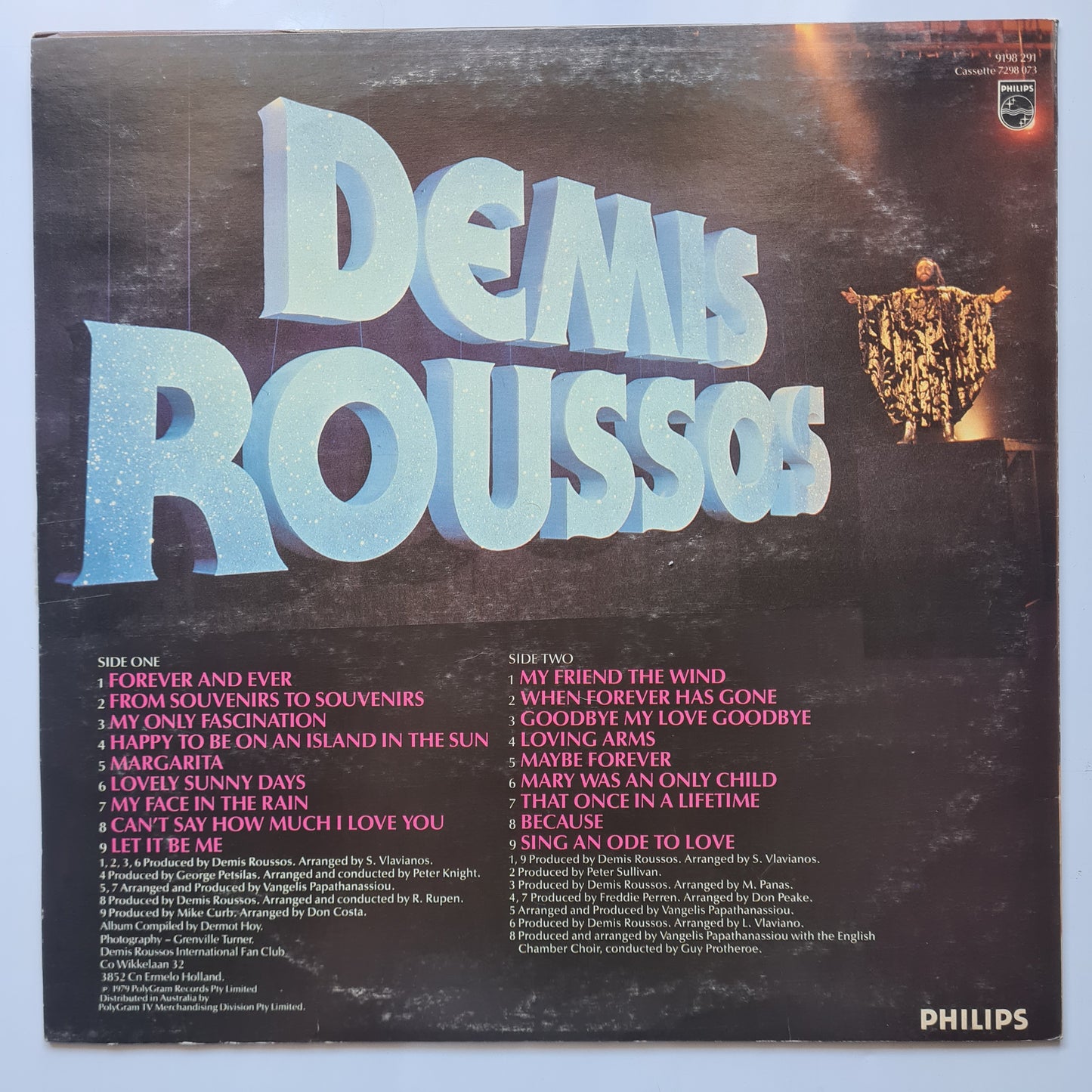 Demis Roussos  – The Roussos Phenomenon - 1979 (Greatest Hits)- Vinyl Record LP