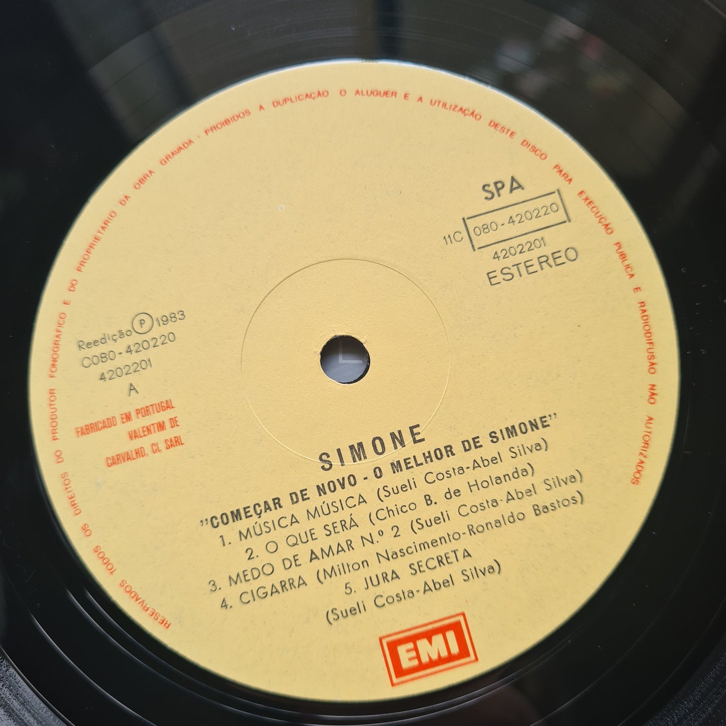 Simone – O Melhor De Simone - 1983 (Portuguese Pressing) - Vinyl Record LP 🇧🇷