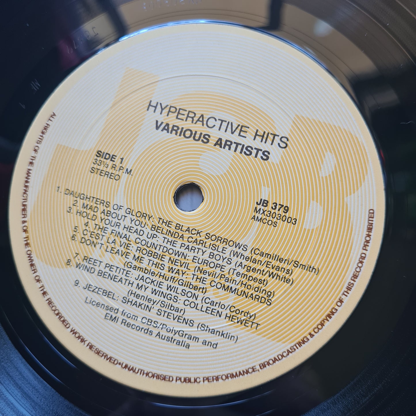 Various Artists/Hits Album - Hyperactive Hits - Vinyl Record LP (AUSTRALIAN ONLY PRESSING)