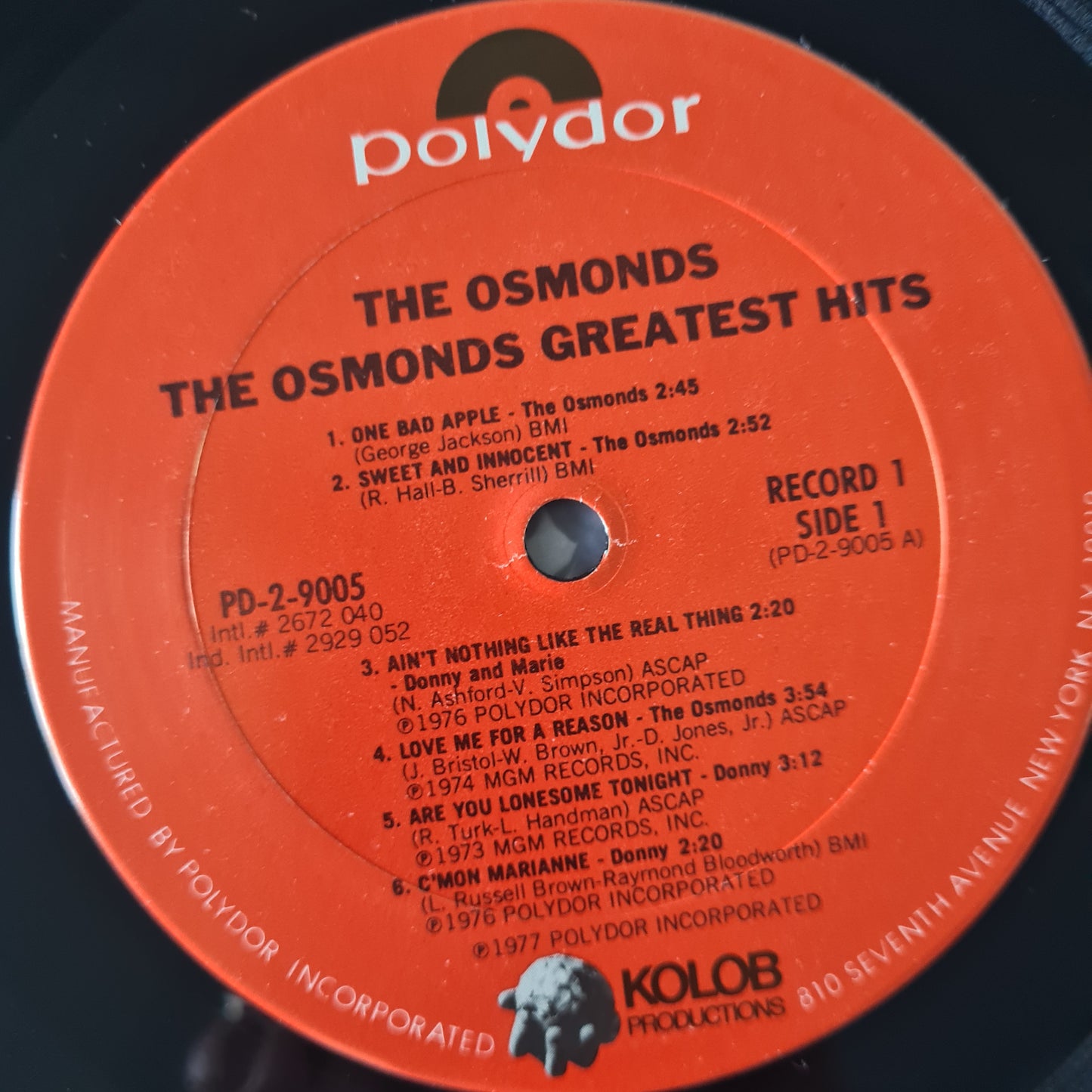 The Osmonds – The Osmonds Greatest Hits - 1977 - Vinyl Record 2LP