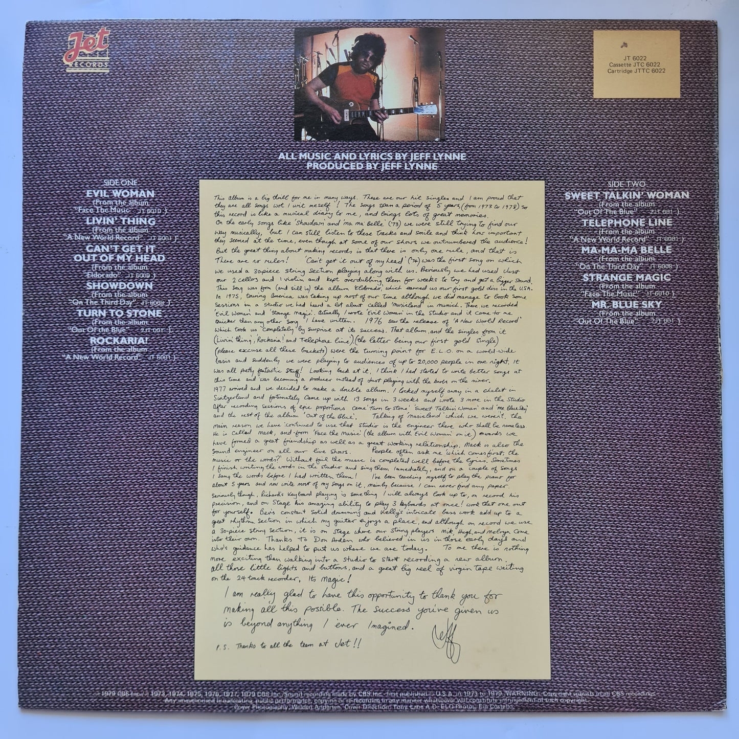 ELO – ELO's Greatest Hits - 1979 - Vinyl Record LP (near mint)