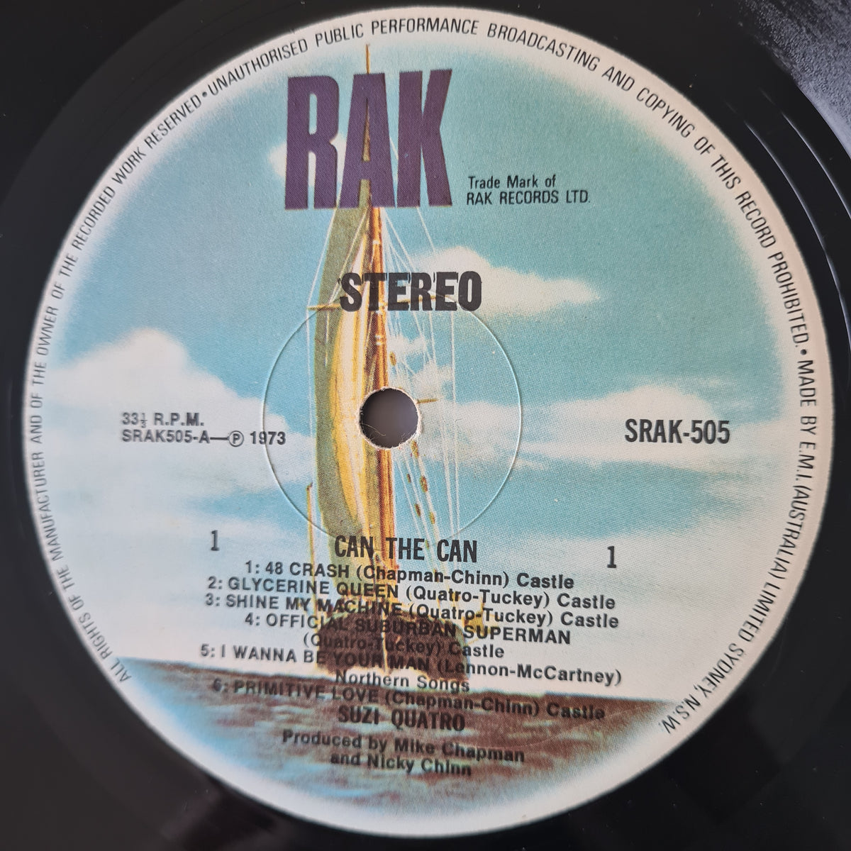 Suzi Quatro – Can The Can - 1973 - Vinyl Record LP
