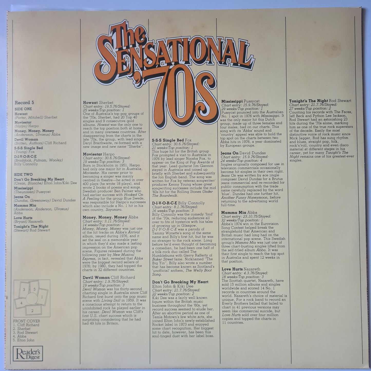 Various - Readers Digest: The Sensational '70s - 1981 - Vinyl Record 8LP BOX SET