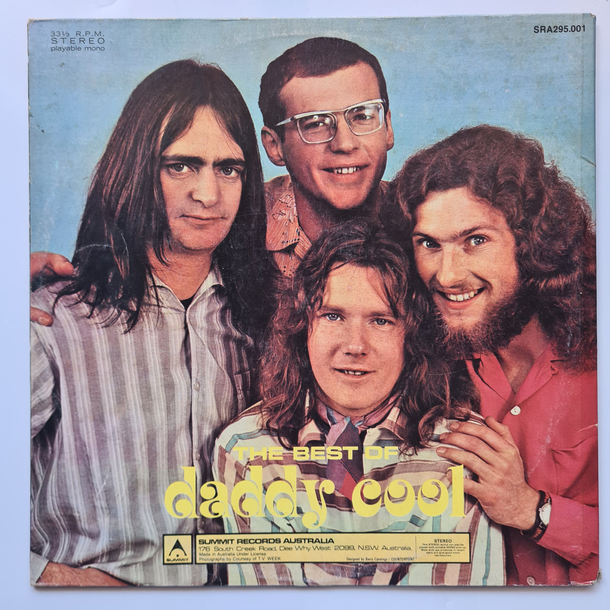 Daddy Cool – The Best Of Daddy Cool - 1972 - Vinyl Record LP