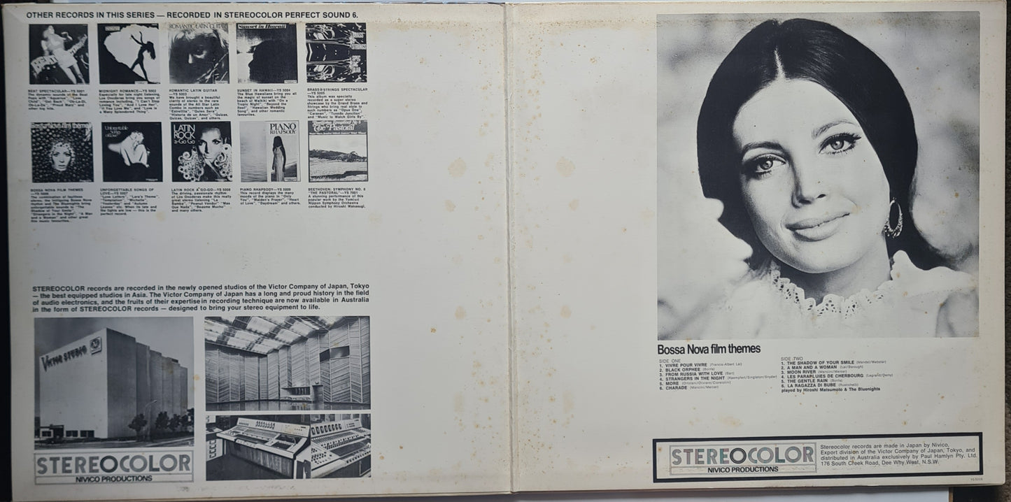 Hiroshi Matsumoto & The Bluenights – Bossa Nova Film Themes - Vinyl Record LP