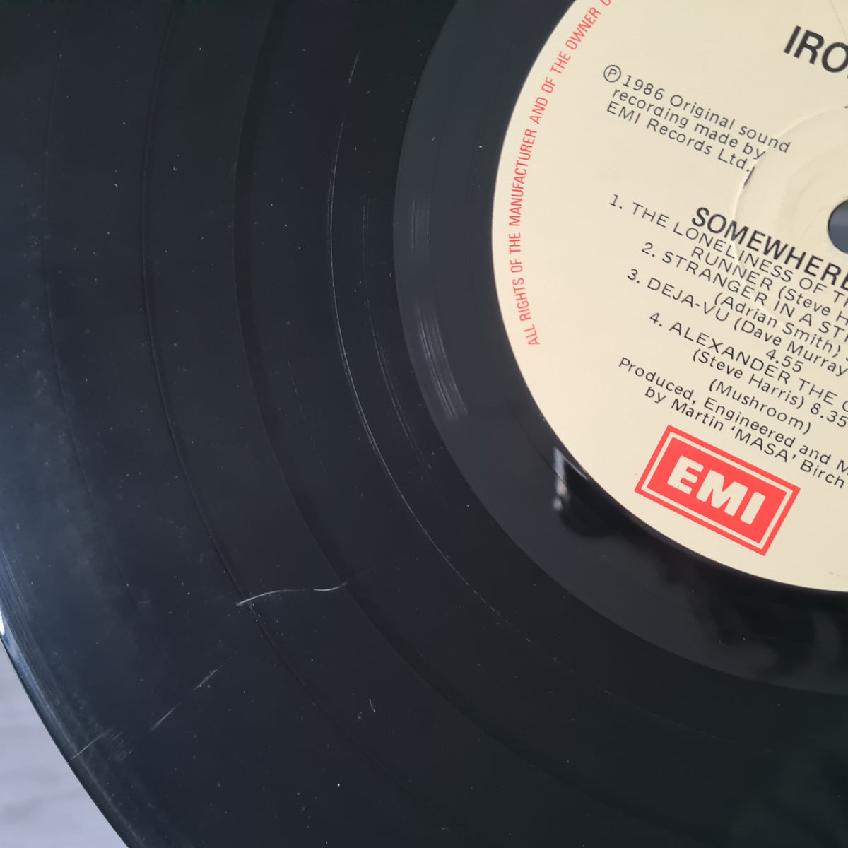 Iron Maiden – Somewhere In Time - 1986 (First Australian Pressing) - Vinyl Record LP