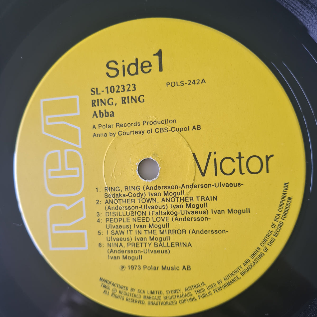 ABBA – Ring Ring - 1973 (1975 Australian Pressing)- Vinyl Record LP
