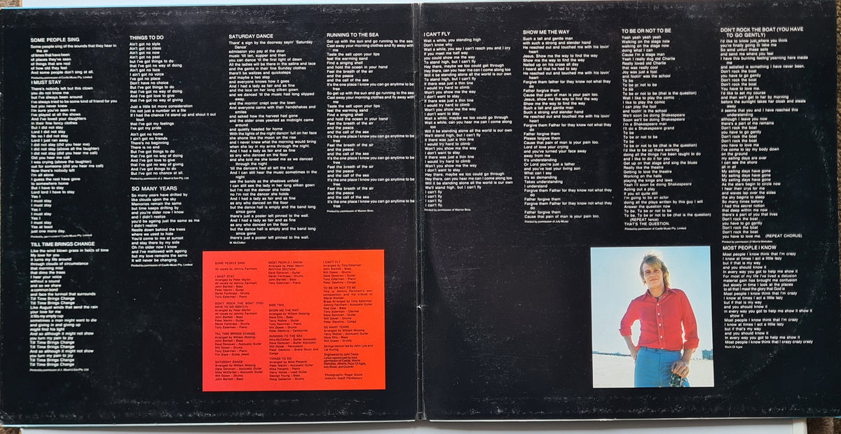 J.P. Farnham – J.P. Farnham Sings - 1975 - Vinyl Record LP *RARE*