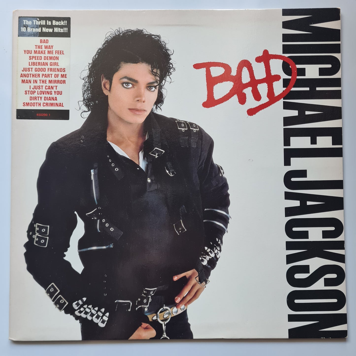 Michael Jackson – Bad - 1987 - Vinyl Record LP