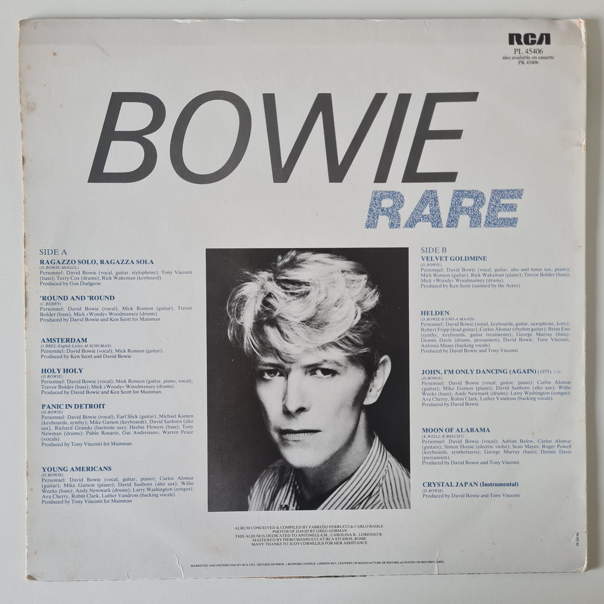 David Bowie – Rare - 1982 (UK Pressing) - Vinyl Record LP