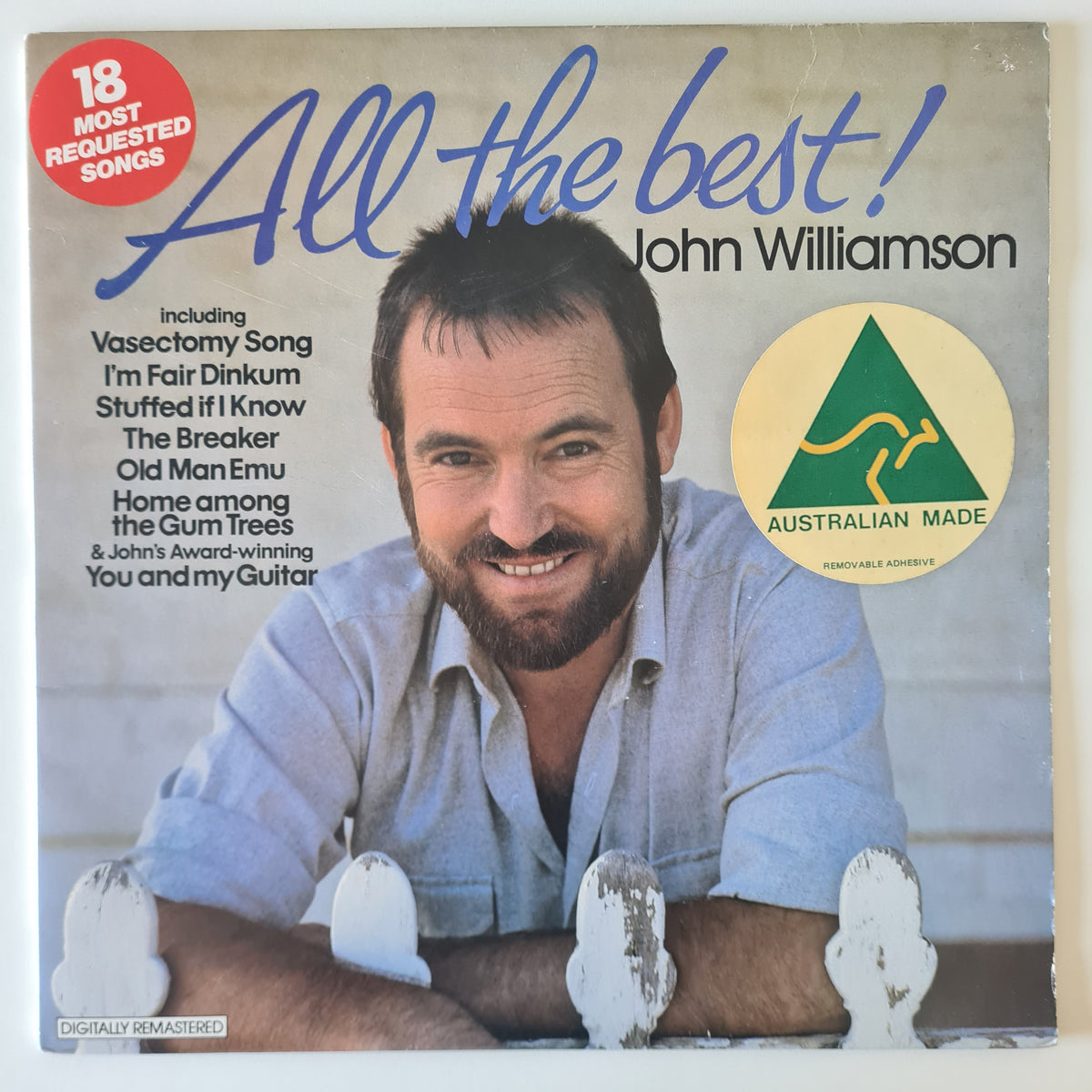 John Williamson - All The Best! - 1986 - Vinyl Record LP
