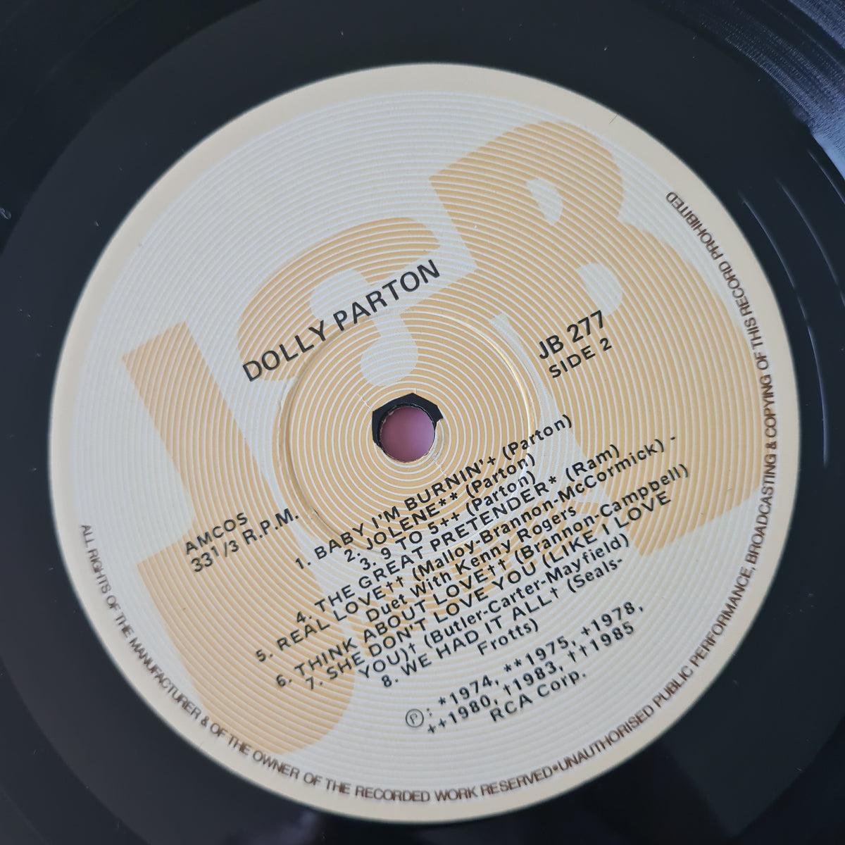 Dolly Parton - Dolly Parton's 16 Biggest Hits - 1986 (Australian / NZ Only Pressing) - Vinyl Record LP (Excellent)