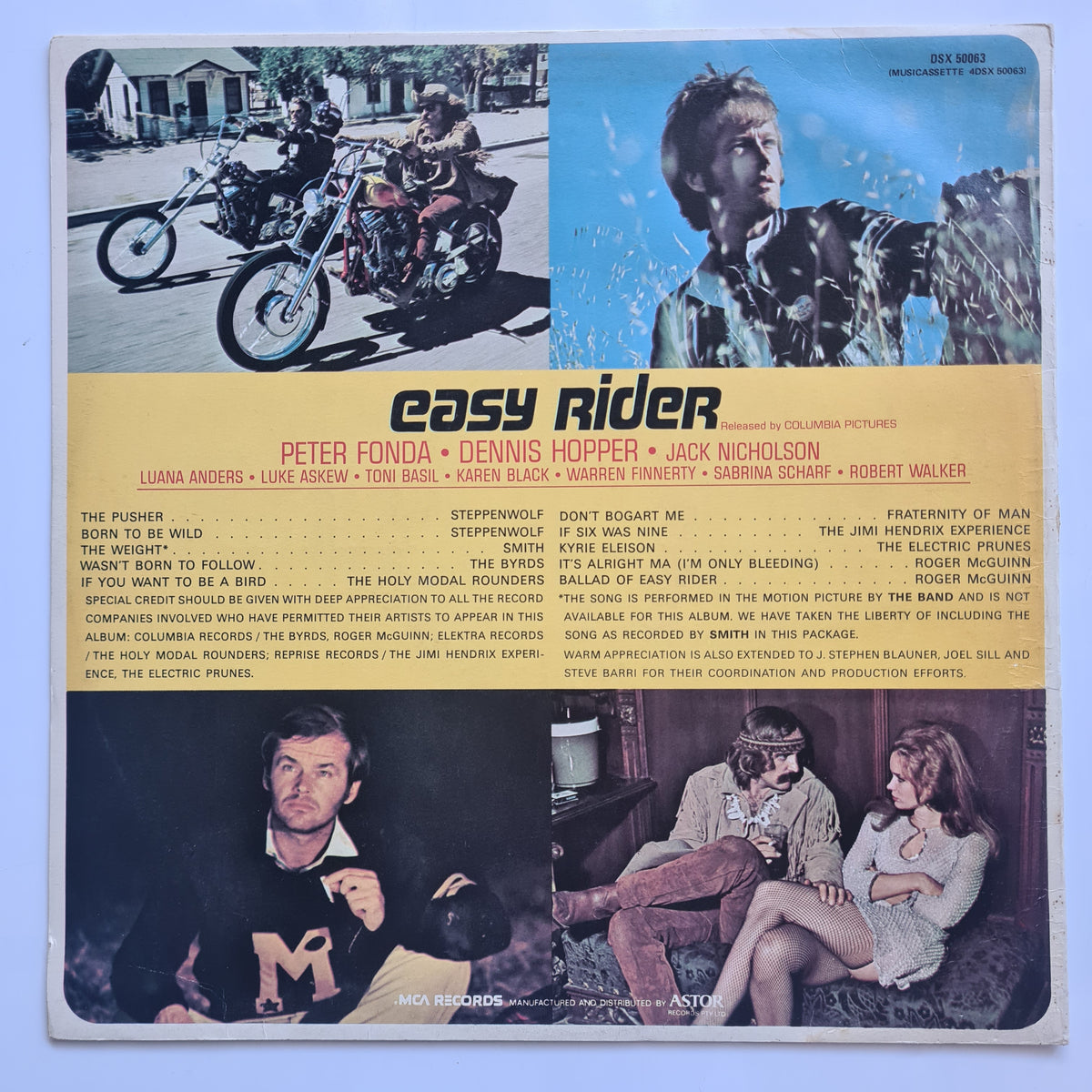 Various – Easy Rider (Music From The Soundtrack) - 1969 (70's Australian Reissue) - Vinyl Record LP