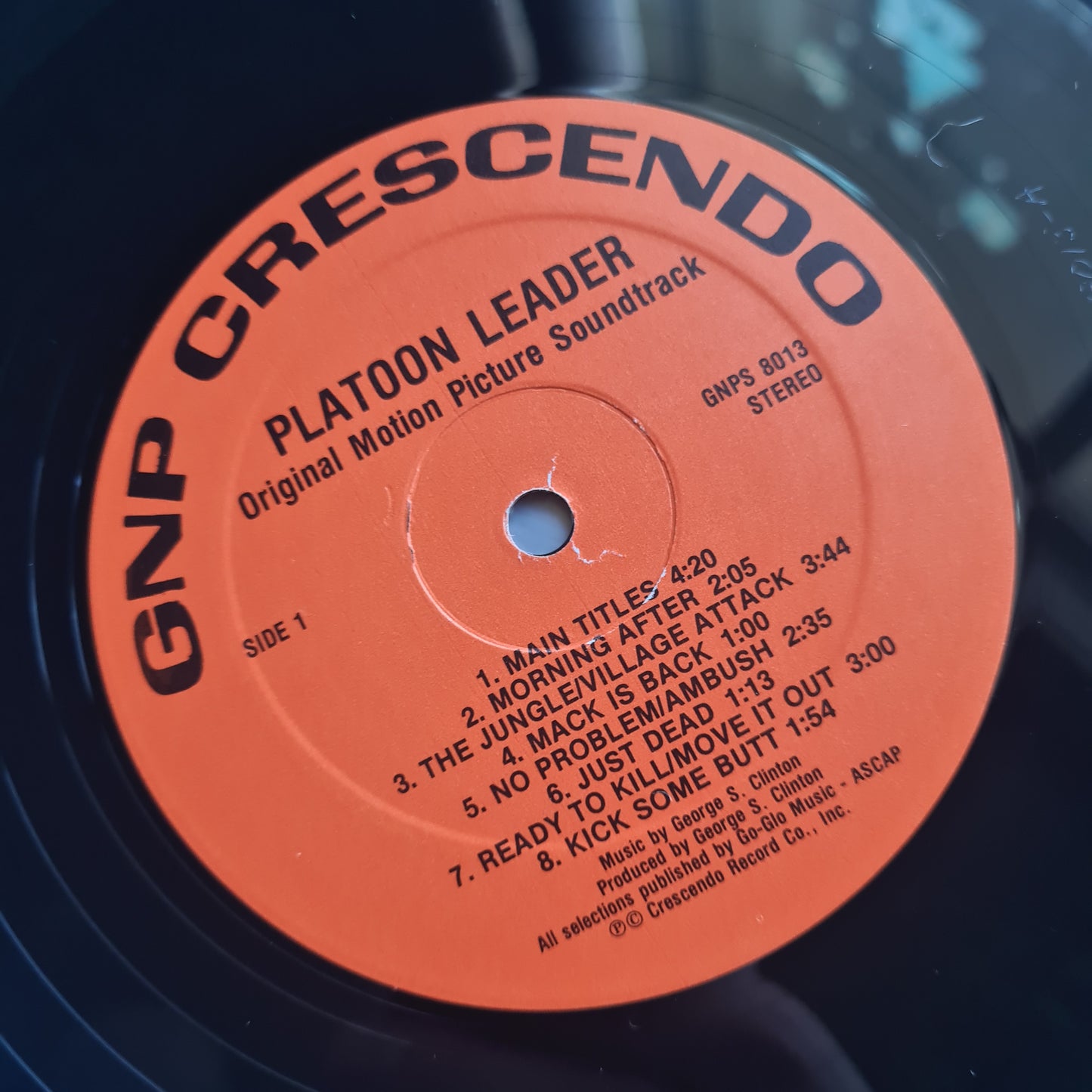 George S. Clinton – Platoon Leader (Original Motion Picture Soundtrack) - 1988 (USA Pressing) - Vinyl Record LP