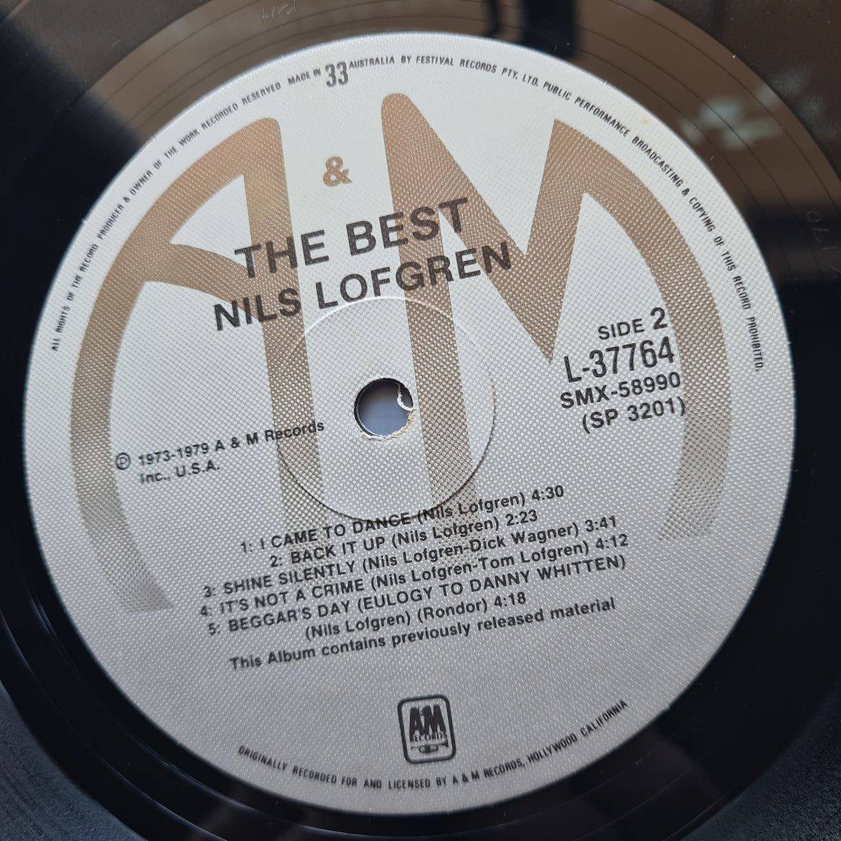 Nils Lofgren – The Best - 1981 - Vinyl Record LP