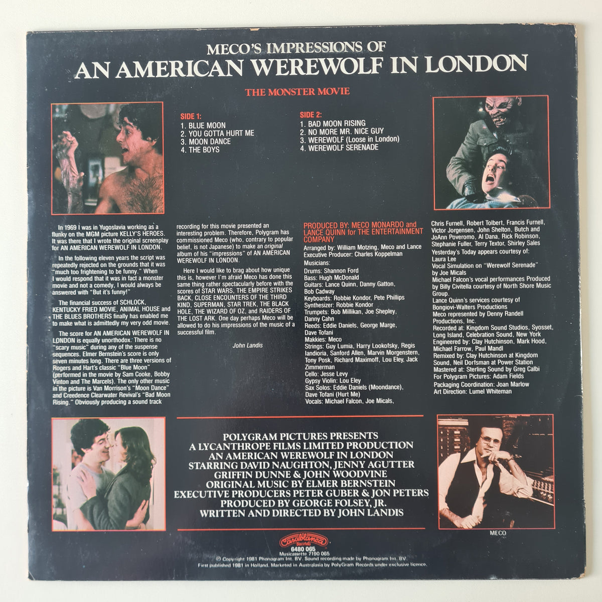 Meco – Impressions Of An American Werewolf In London - 1981 - Vinyl Record LP