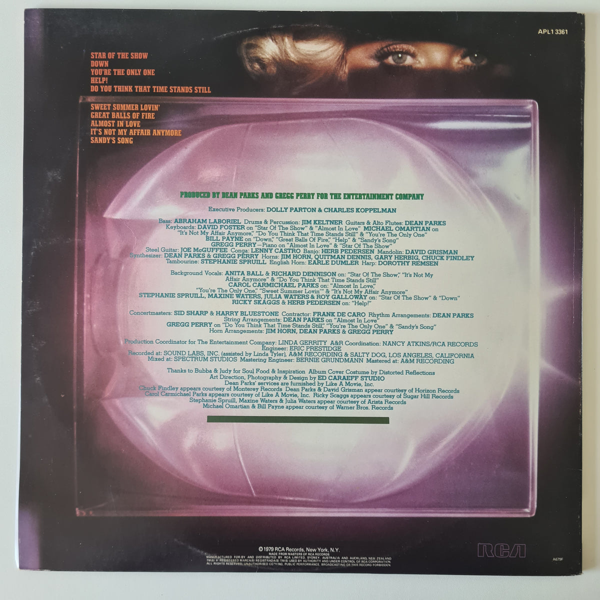 Dolly Parton - Great Balls Of Fire - 1979 - Vinyl Record LP