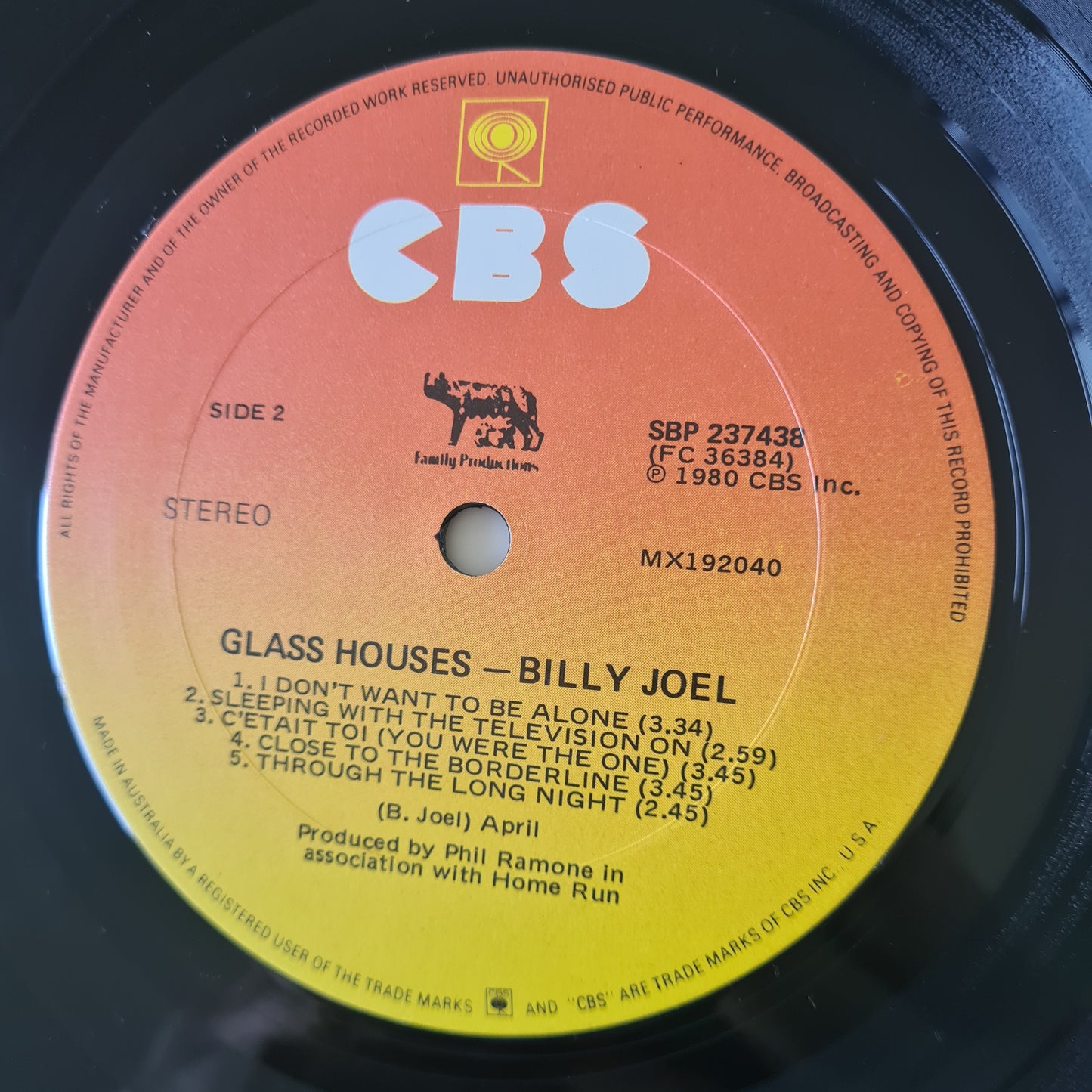 Billy Joel – Glass Houses - 1980 - Vinyl Record LP
