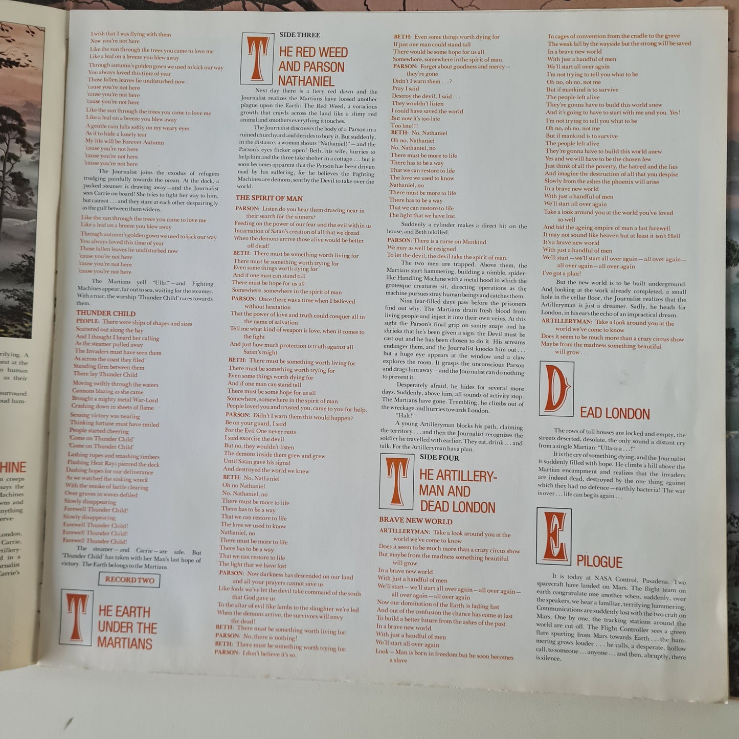 Jeff Wayne – Jeff Wayne's Musical Version Of The War Of The Worlds - 1978 (Gatefold) - Vinyl Record 2LP with booklet