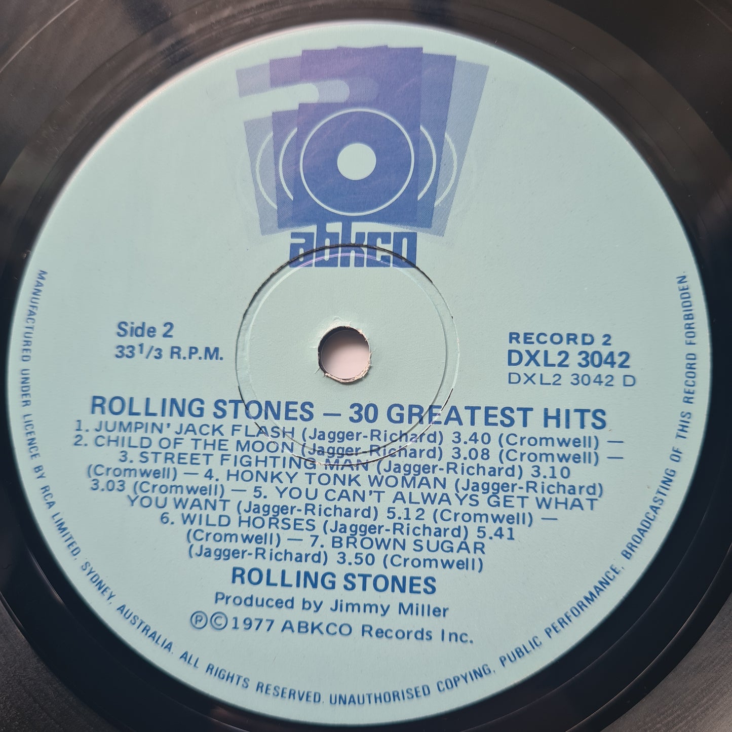 The Rolling Stones – 30 Greatest Hits - 1977 - Vinyl Record 2LP