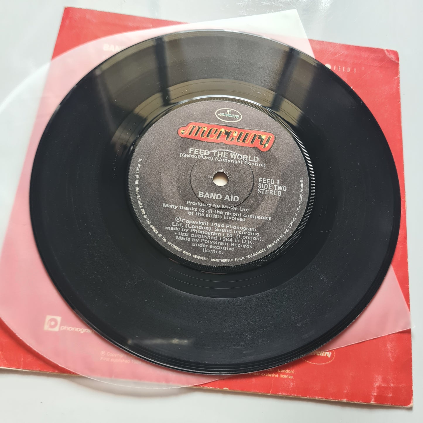 Band Aid – Do They Know It's Christmas? - 1984 - Vinyl Record (7inch Single)