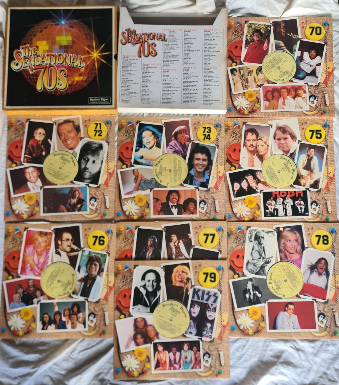 Various - Readers Digest: The Sensational '70s - 1981 - Vinyl Record 8LP BOX SET