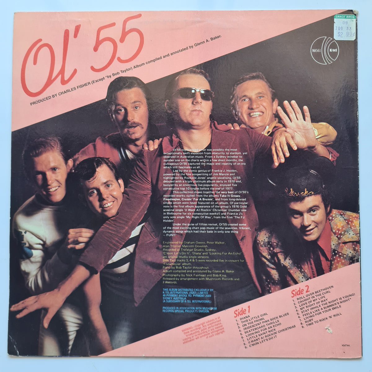 Ol'55 – Greasemarks: Greatest Hits 76-79 - 1980 - Vinyl Record LP