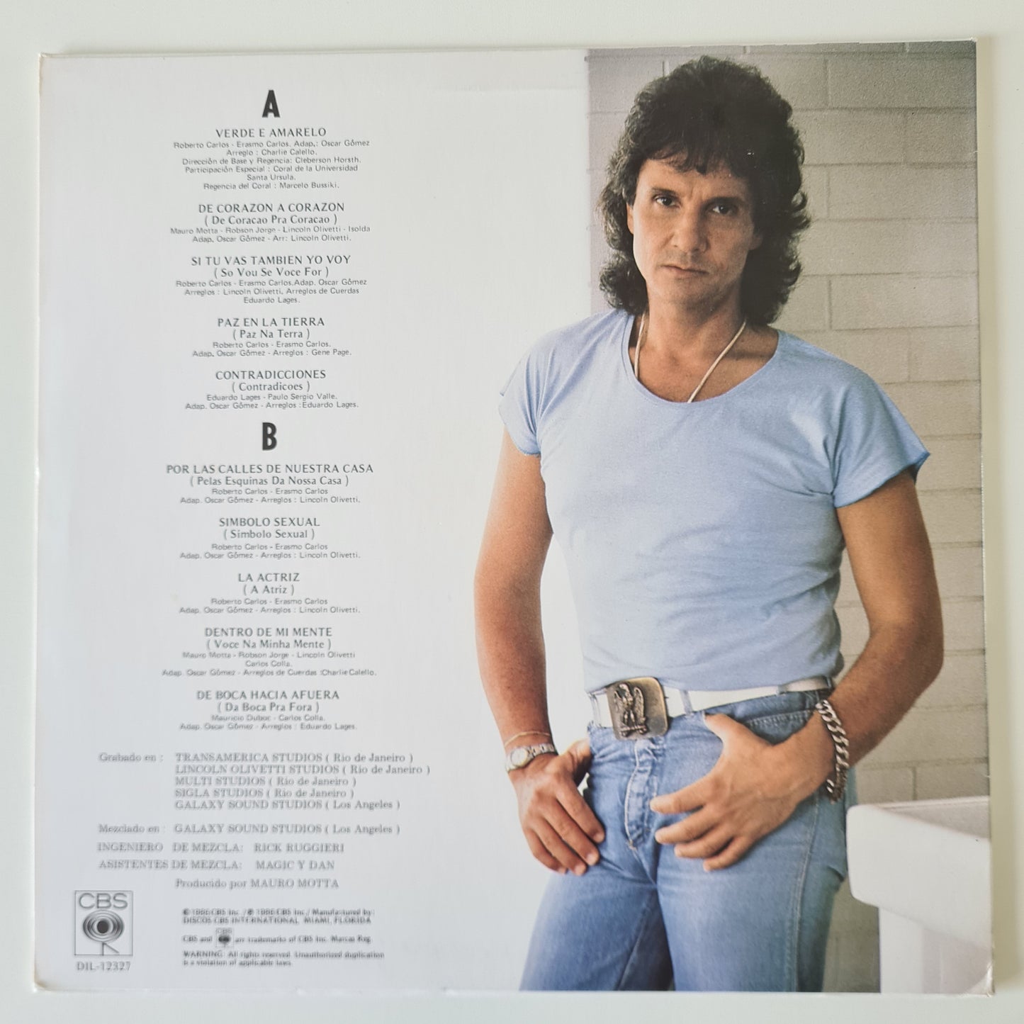 Roberto Carlos – Roberto Carlos '86 - 1986 (USA Pressing) - Vinyl Record LP 🇧🇷