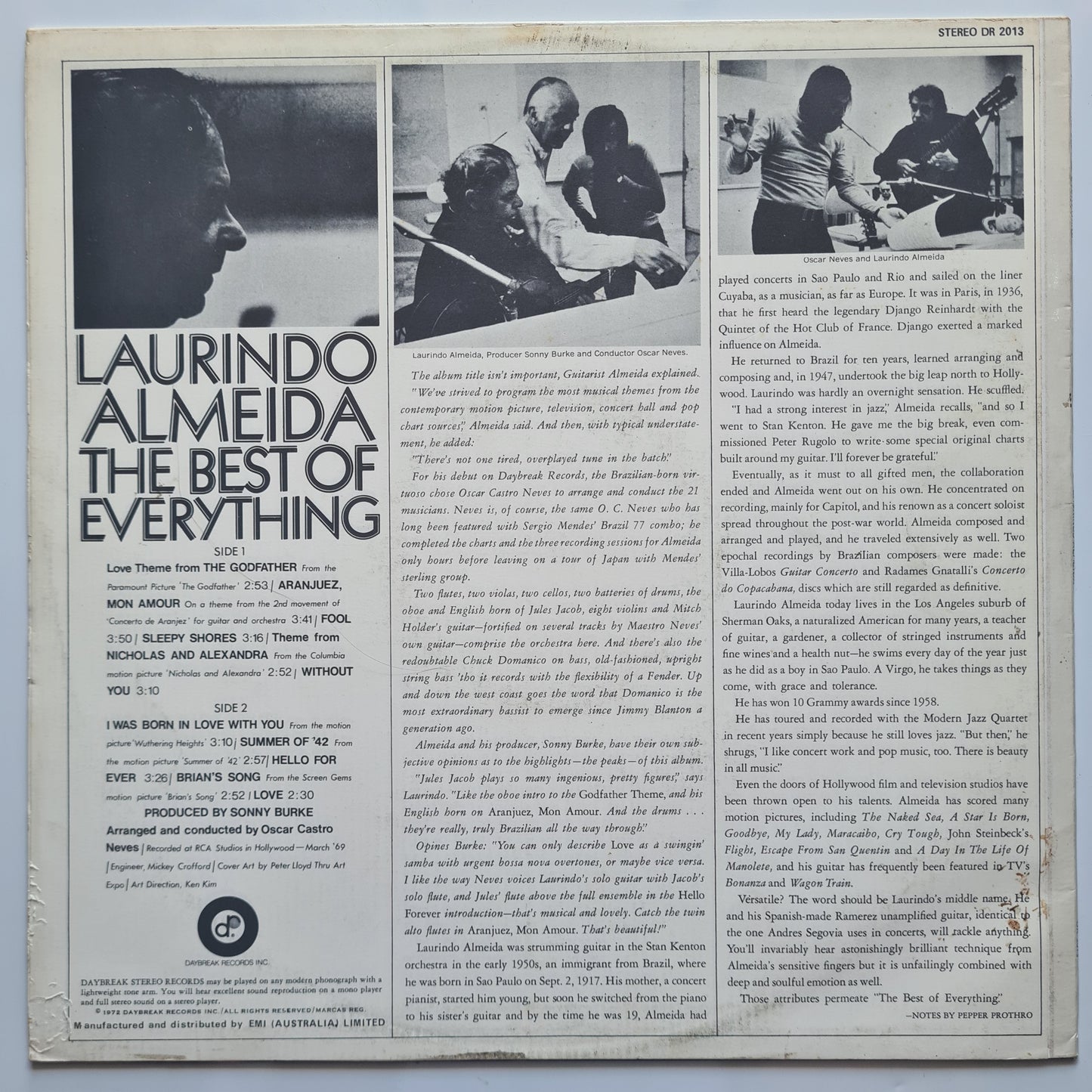 Laurindo Almeida – The Best Of Everything - 1972 - Vinyl Record LP 🇧🇷