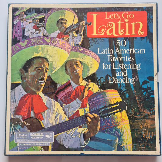 Various –  Let's Go Latin (50 Latin-American Favorites For Listening And Dancing) - 1965 - Vinyl Record 4LP Box Set