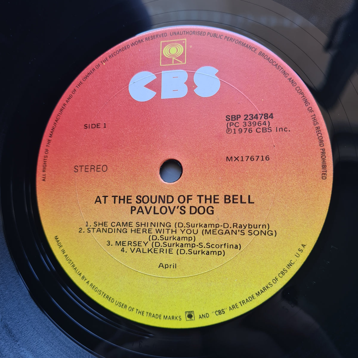 Pavlov's Dog – At The Sound Of The Bell - 1976 - Vinyl Record LP