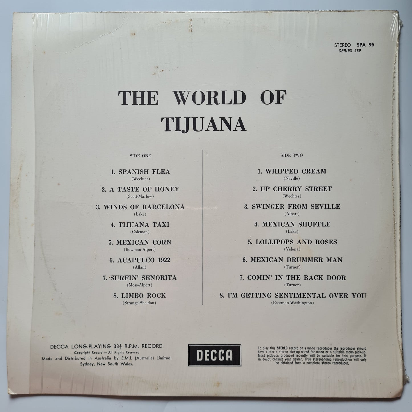 The Mexicans – The World Of Tijuana - 1970 - Vinyl Record LP