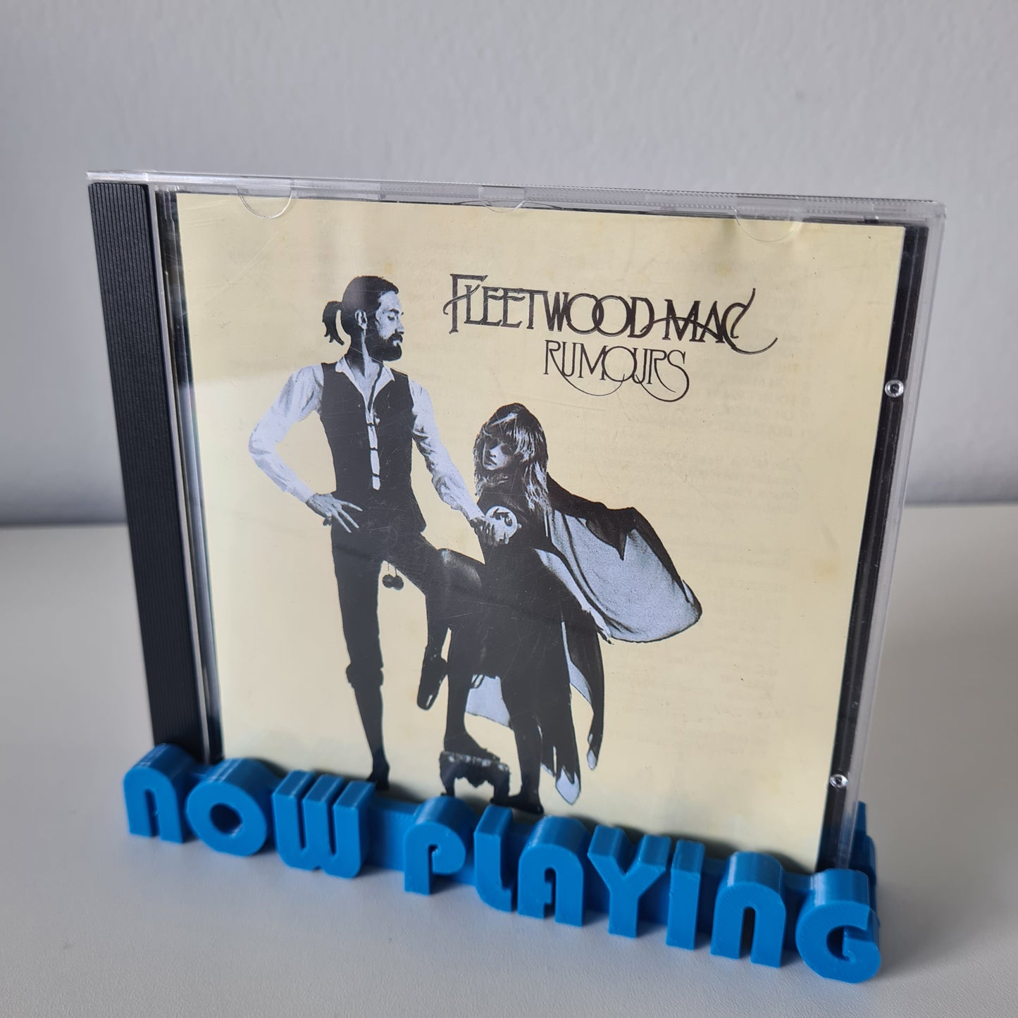 Now Playing CD Stand – Stylish Blue Display Holder for CD Cases - Free Postage