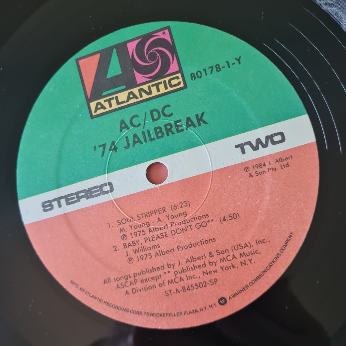 AC/DC – '74 Jailbreak - 1984 (USA Pressing) - Vinyl Record LP
