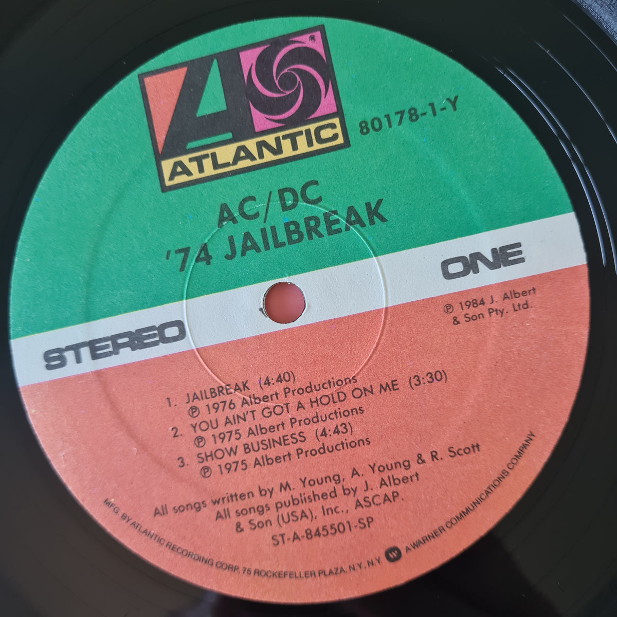AC/DC – '74 Jailbreak - 1984 (USA Pressing) - Vinyl Record LP
