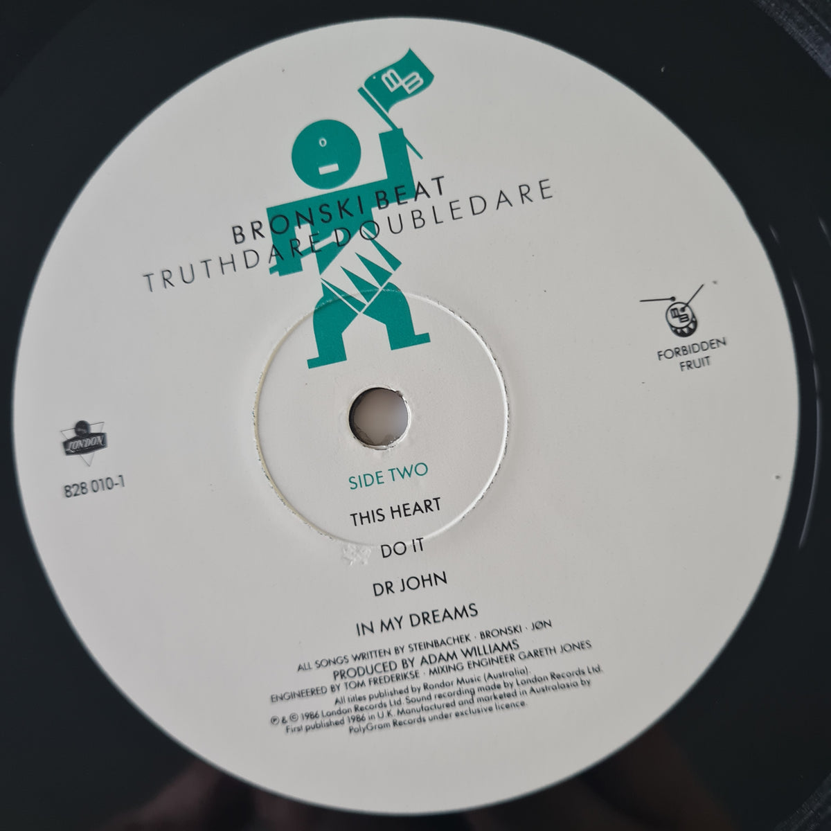 Bronski Beat – Truthdare Doubledare - 1986 (UK Pressing) - Vinyl Record LP (Green Embossed Cover)