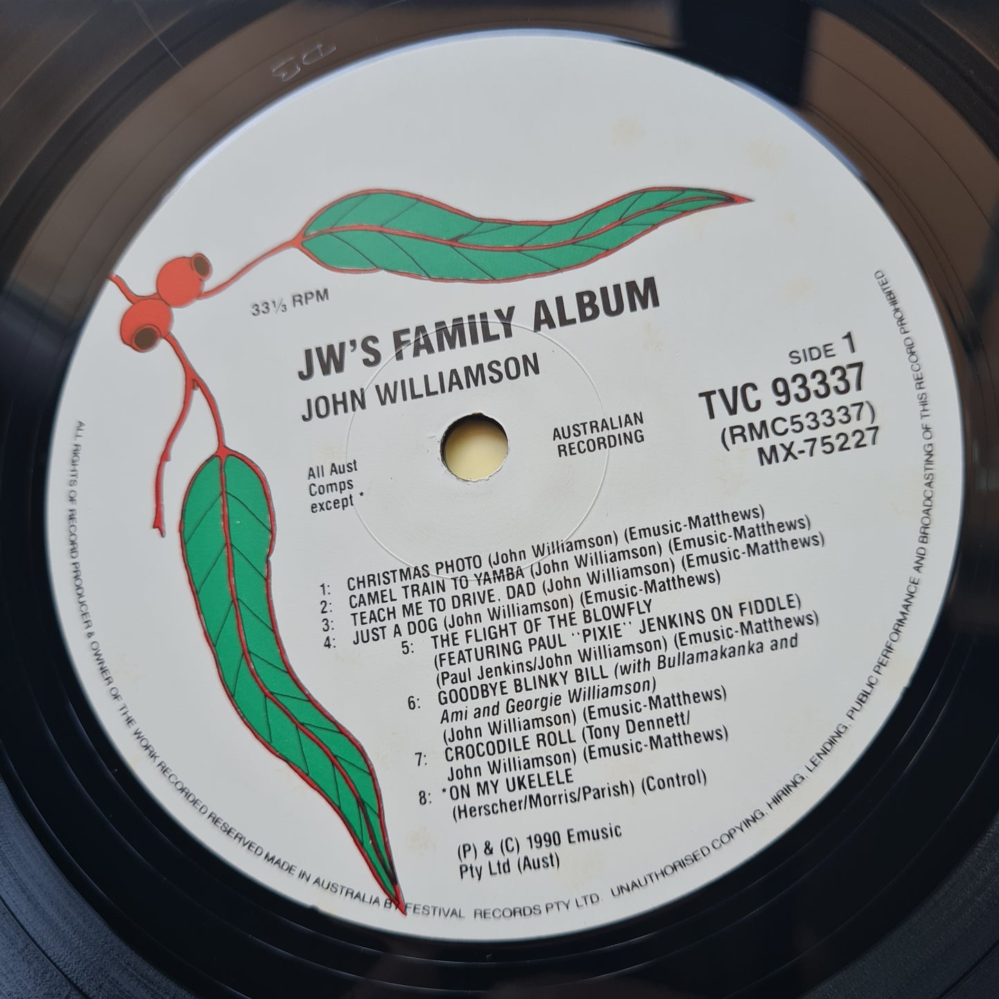 John Williamson - JW'S Family Album - 1990 - Vinyl Record LP