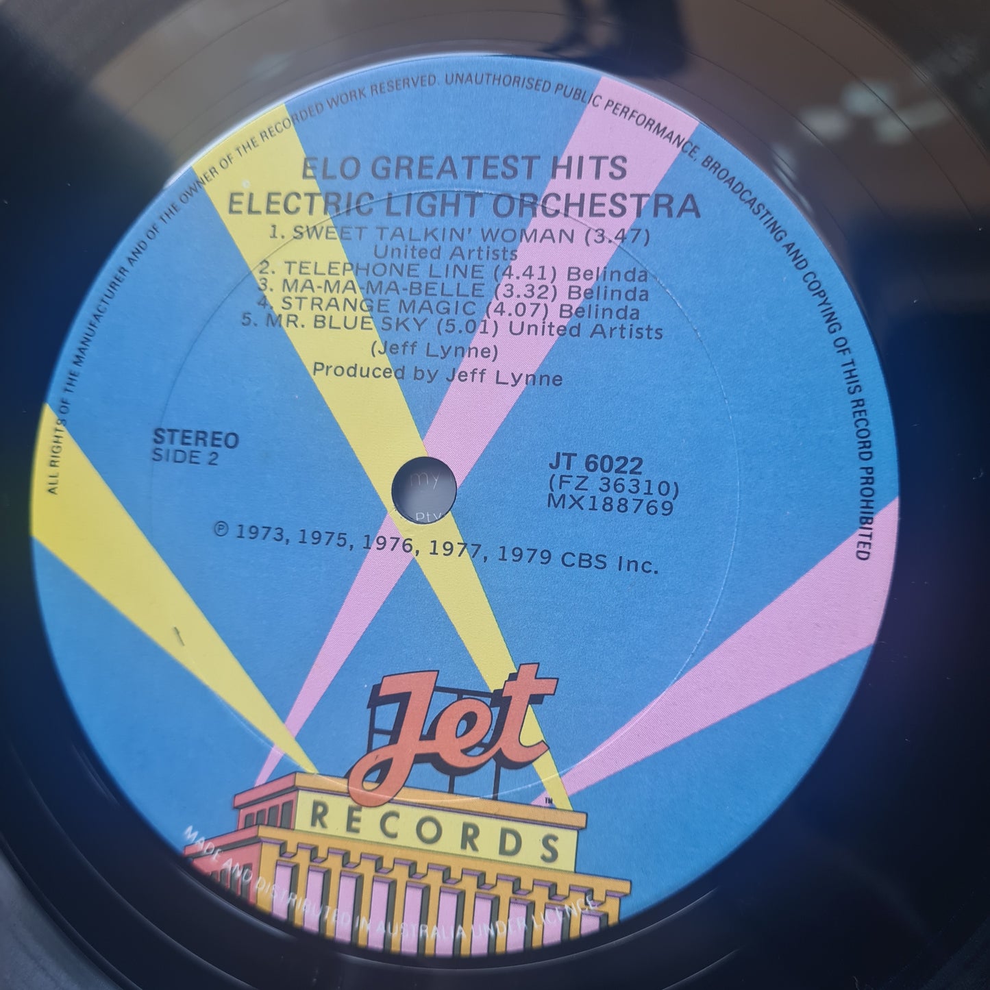 ELO – ELO's Greatest Hits - 1979 - Vinyl Record LP (excellent)