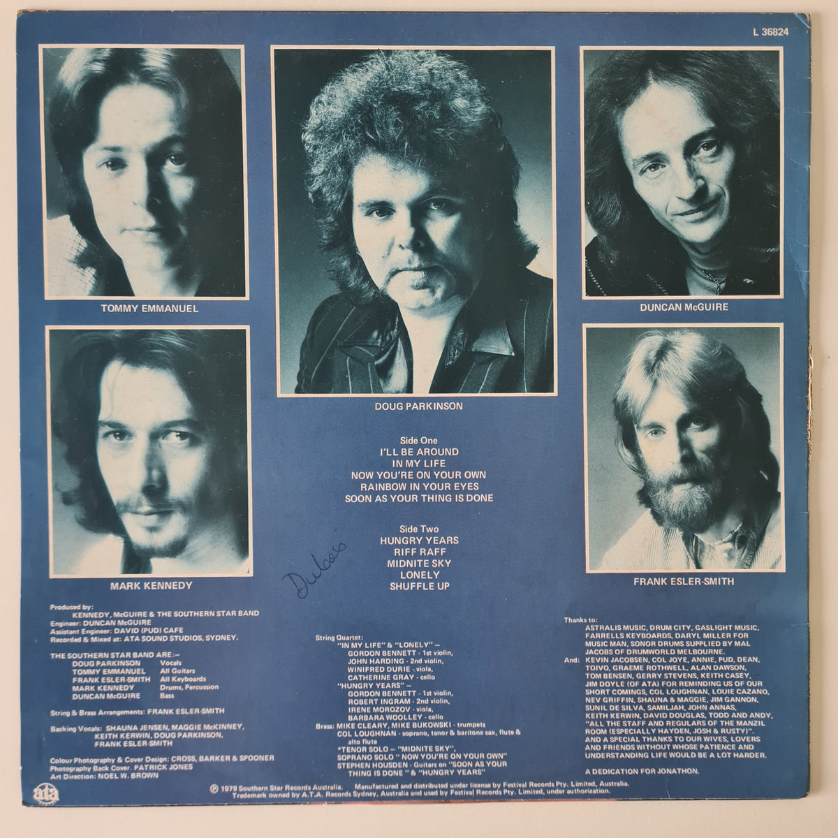 Doug Parkinson's Southern Star Band – I'll Be Around - 1979 - Vinyl Record LP