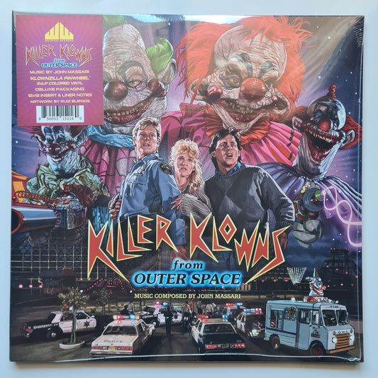 John Massari – Killer Klowns From Outer Space - 2023 ("Klownzilla" Pinwheel Coloured Vinyl) - Vinyl Record 2LP (Mint Sealed)